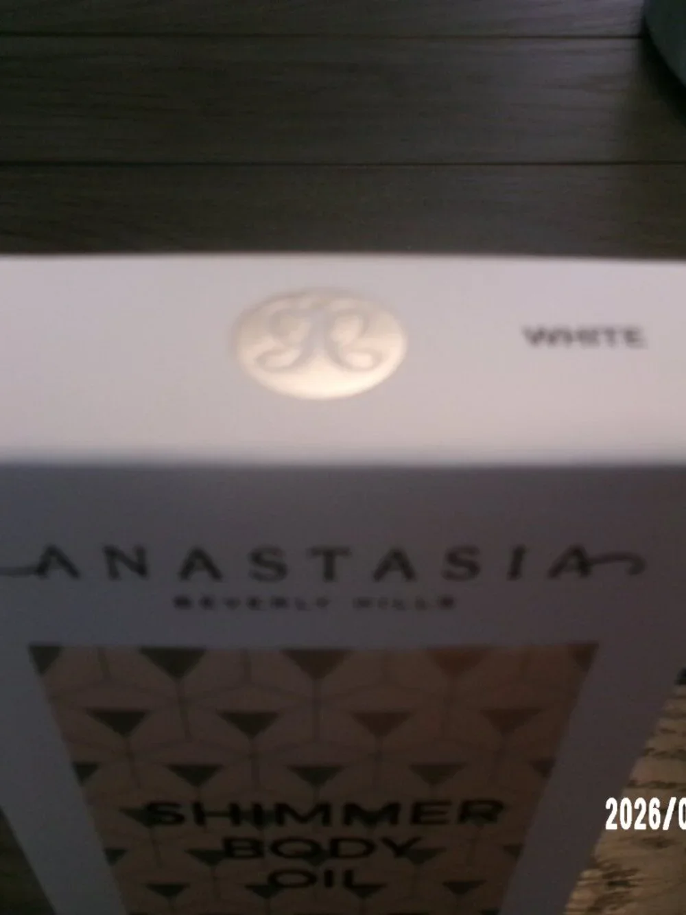Anastasia Beverly Hills Shimmer Body Oil 1.5 oz / 45 mL # WHITE NIB!
